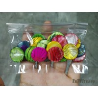 เปลือกหอยกลมแบน 20 มิล คละสี (20 เม็ด)